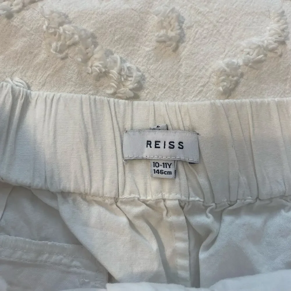 Reiss Broderie Shorts Girls Size 10-11 Cotton Embroidered Fruits Summer Vacation - Picture 4 of 6